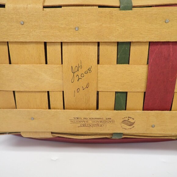 2008 Longaberger "Wrap it up" Christmas basket - Picture 5 of 8